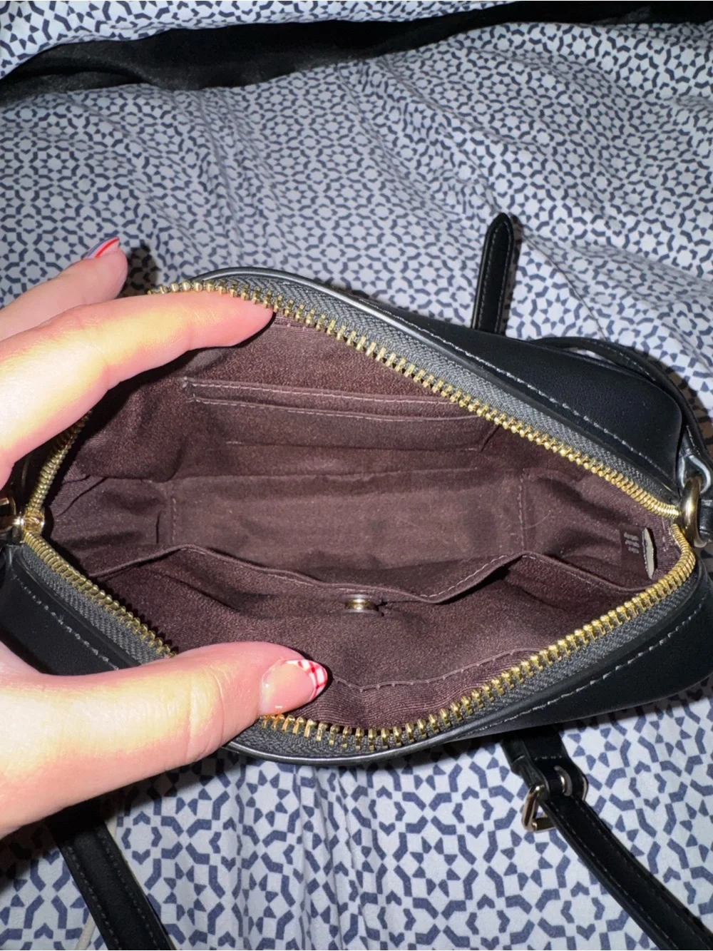 Coach Brown and Black Crossbody Bag